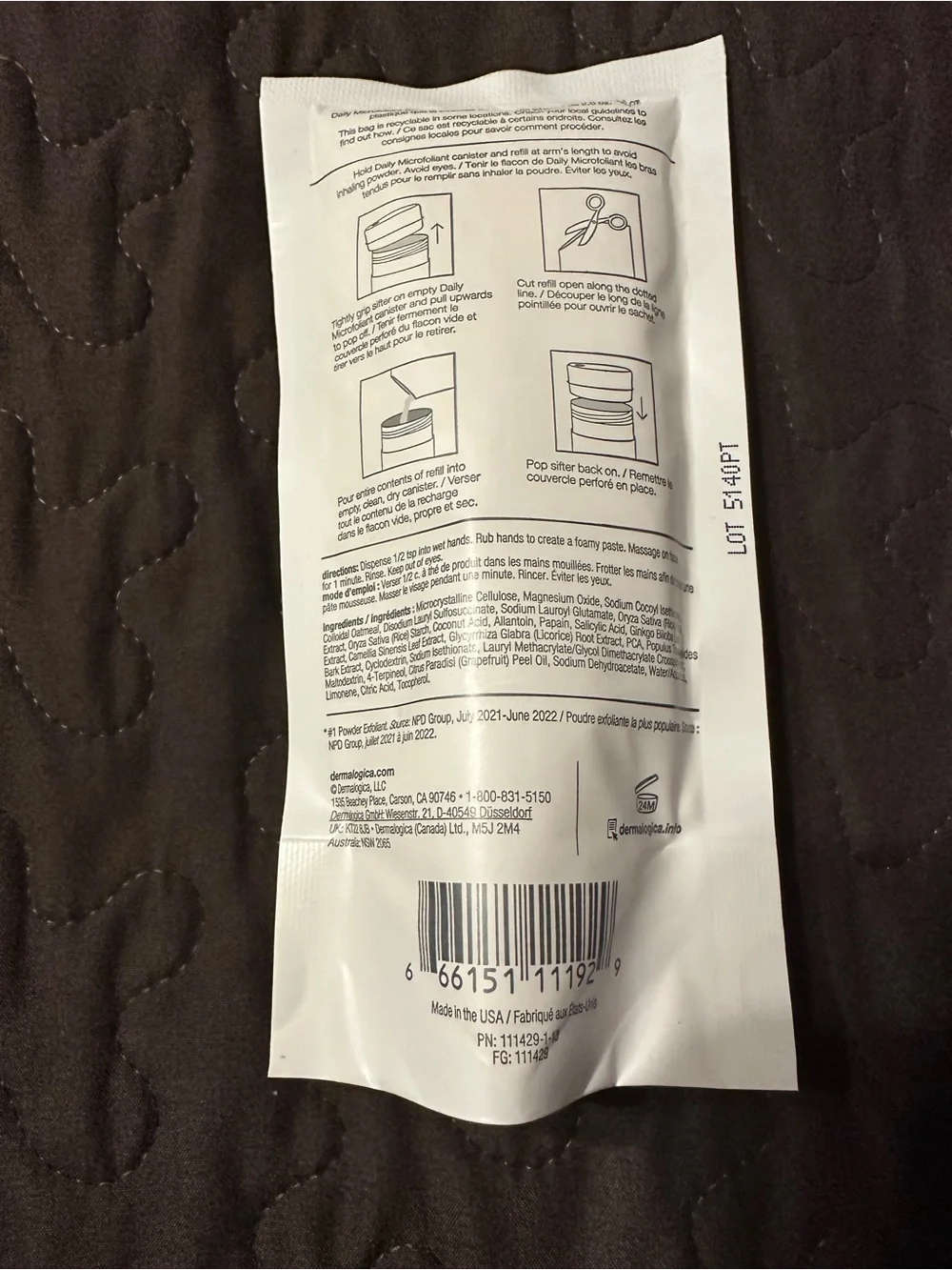 New Dermalogica Daily Microfoliant Refill 2.6oz
